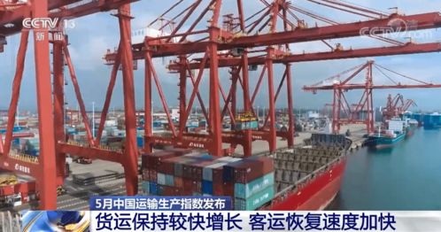 5月中國運輸生產指數發布 貨運保持較快增長，客運恢復提速，道路貨運彰顯韌性